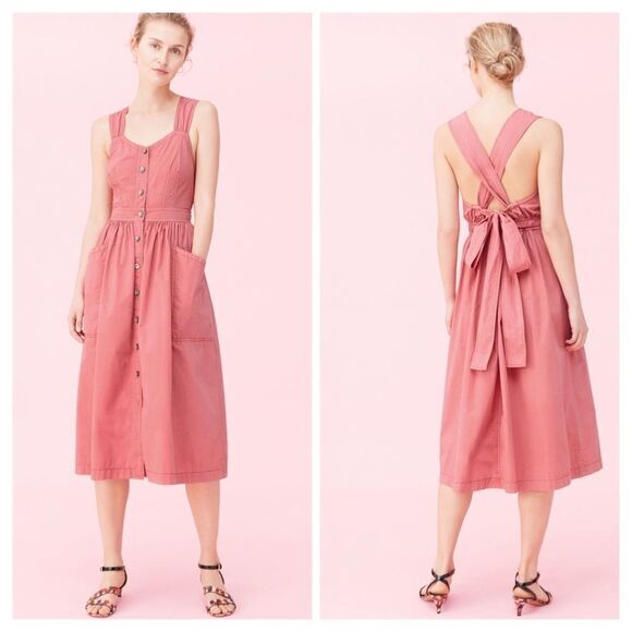 La Vie Rebecca Taylor Sleeveless Poplin Dress - Picture 8 of 8